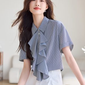 Commuting shirt all-match tops for women